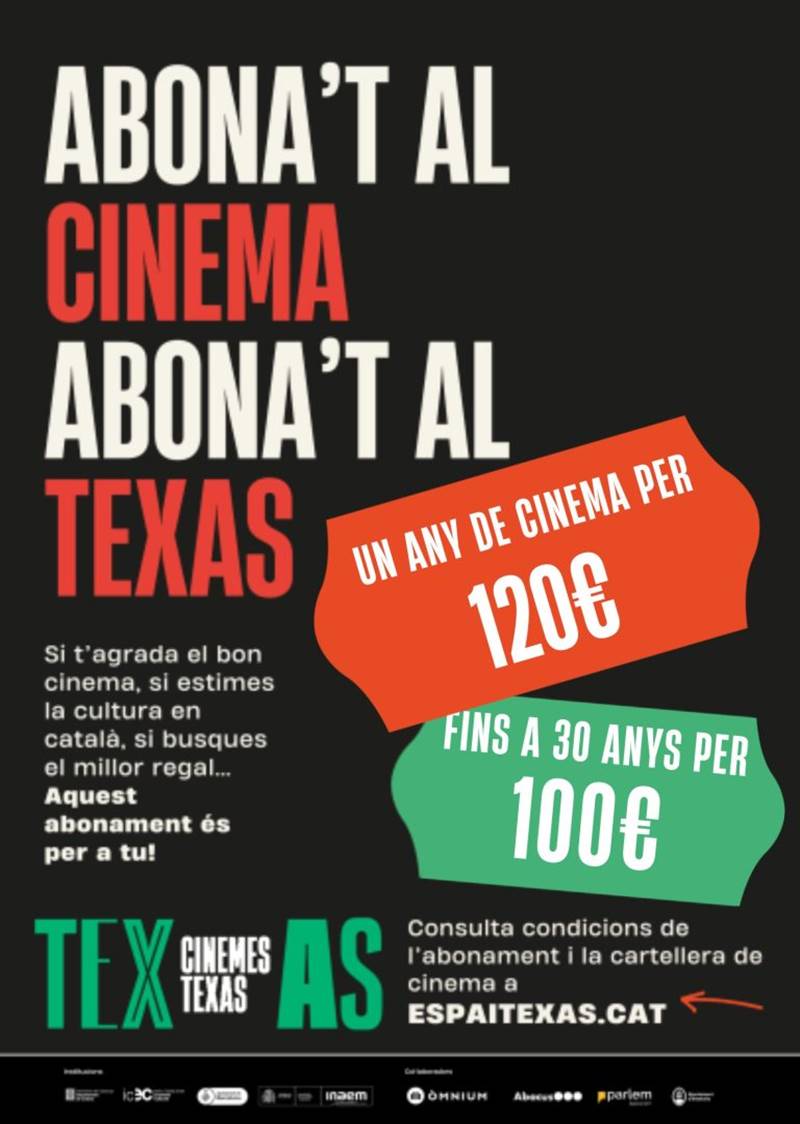 cartel cinemes texas abonat al teatre