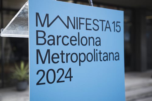 placa de netrada de manifesta15 barcelona metropolitana 2024