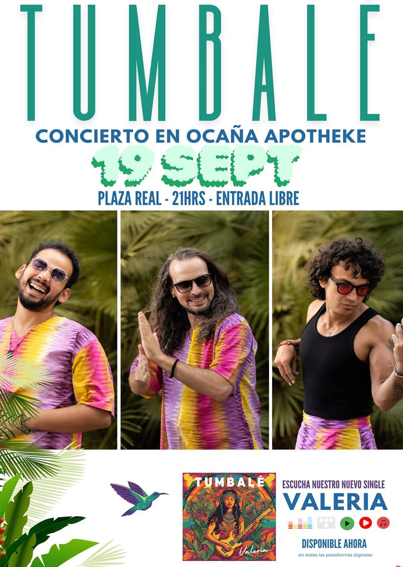 cartel concierto tumbale en plaza real de barcelona