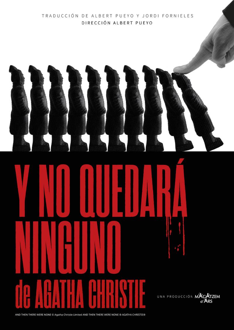 cartel y no quedara ninguno de agatha christie en teatro sala ars barcelona