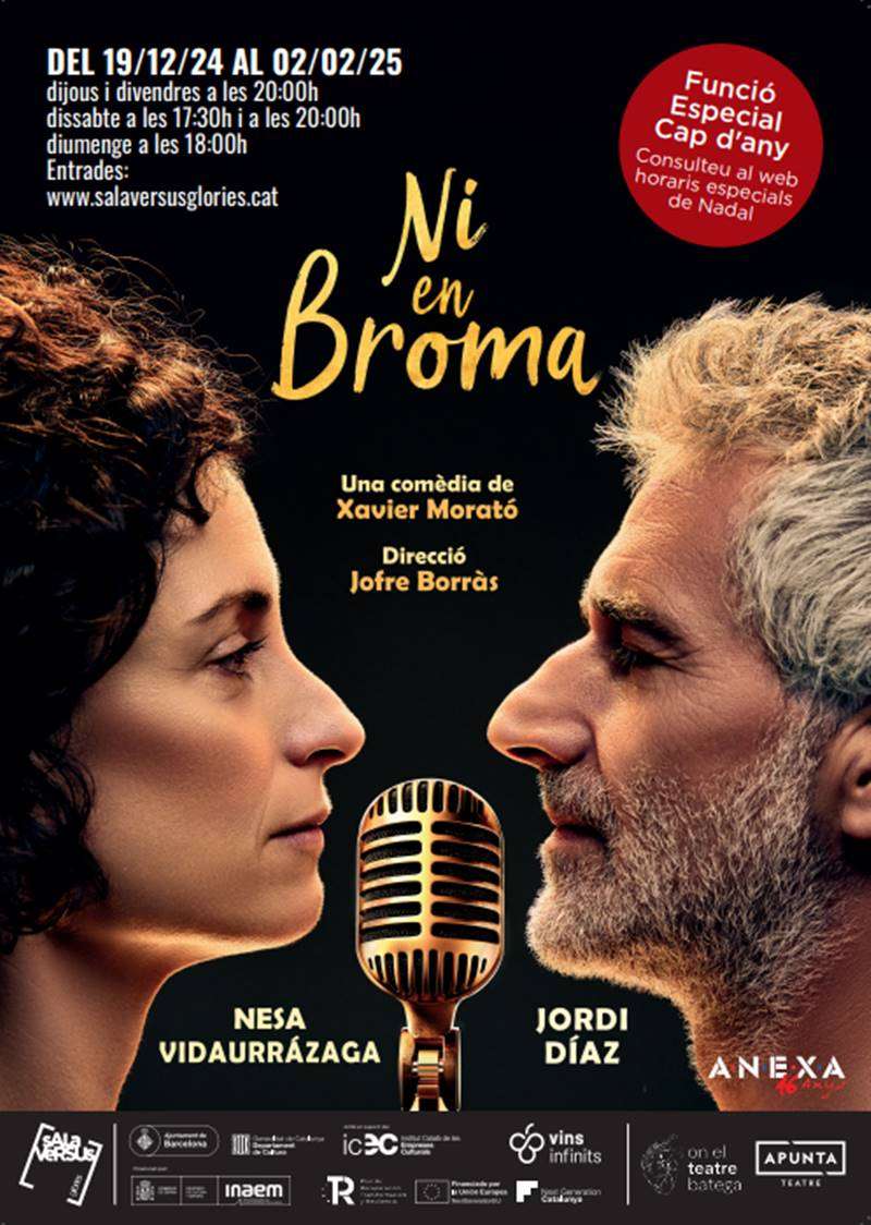 Vuelve «Ni en Broma» a Sala Versus Glorias en 2026 (11/2 al 29/3)