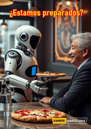 ROBOT SIRVIENDO PIZZA 6
