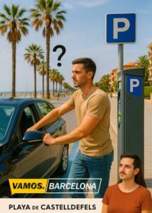 ¿Cómo funciona el aparcamiento en zona azul en Castelldefels?
