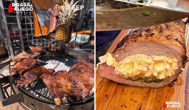 comida argentina en festival brasa y fuego