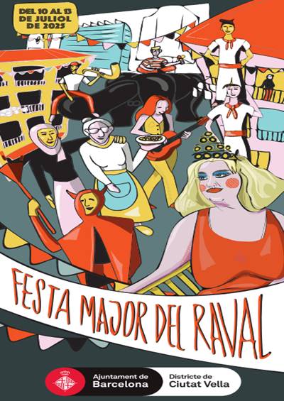 Festival del Raval 2025 | Andiamo. Barcellona | Cosa fare a Barcellona cartello festa major del raval 2025