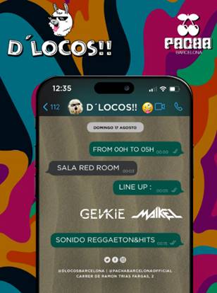 Billets pour la discothèque Pacha pour le dimanche 17 août