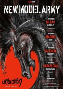 Concierto New Model Army en Barcelona, Madrid, Bilbao y Valencia