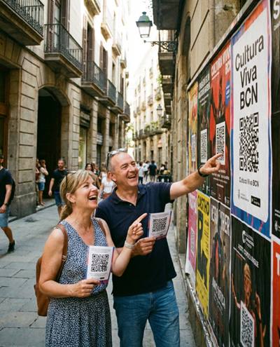 Uso de códigos únicos en folletos y carteles para publicidad local
