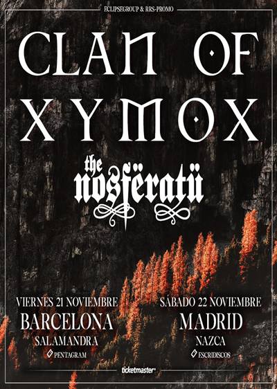 concierto clan of xymox noviembre barcelona madrid