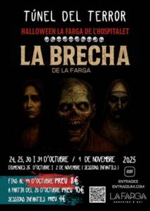 La Brecha de La Farga: túnel del terror en Hospitalet para Halloween