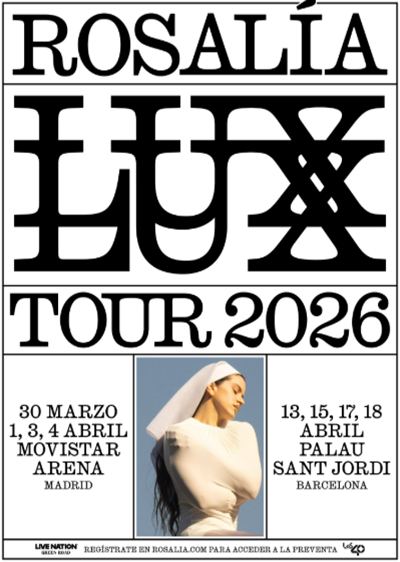 4 conciertos de Rosalía en Barcelona programados para 2026