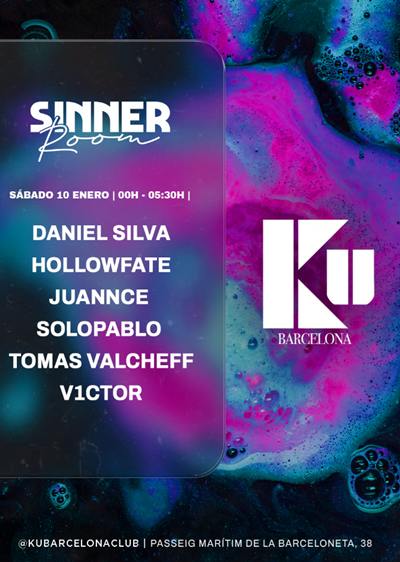 Sinner Boom: la noche que incendia KU Barcelona el 10 de enero