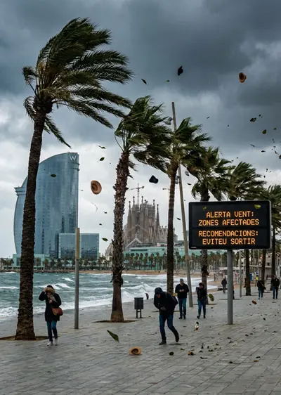 Barcelona azotada por vientos: evita estos errores hoy