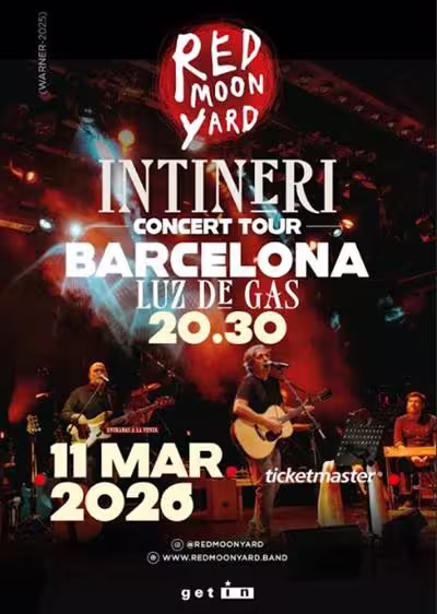 Red Moon Yard, el 11 de marzo en concierto en Luz de Gas