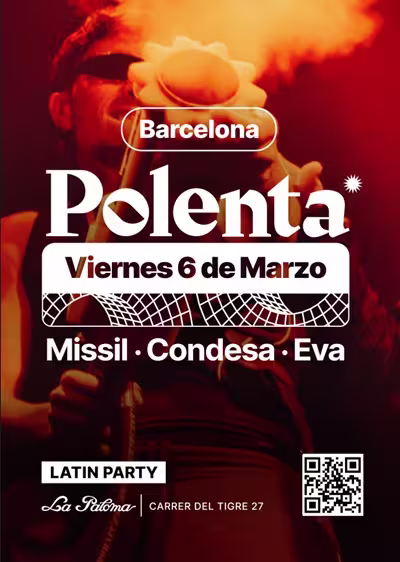 POLENTA BARCELONA el 6 de marzo en Sala La Paloma