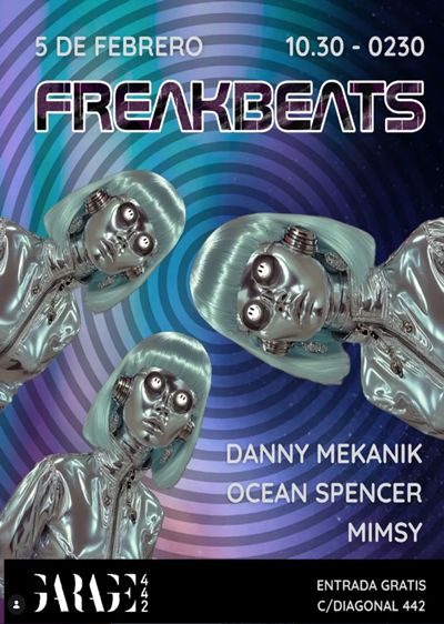 FREAKBEATS Barcelona, este jueves 5 febrero en Garage 442