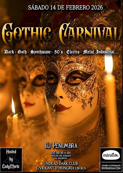 Carnaval Gótico en Barcelona: la noche más oscura llega a Undead Dark Club
