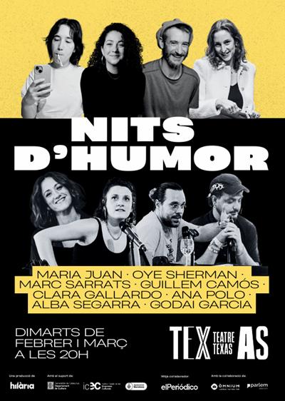 Nits d’Humor en Espai Texas, Febrero y Marzo en Espai Texas