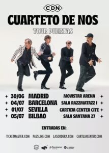 Cuarteto de Nos en Razzmatazz en concierto en Barcelona el 4 de julio