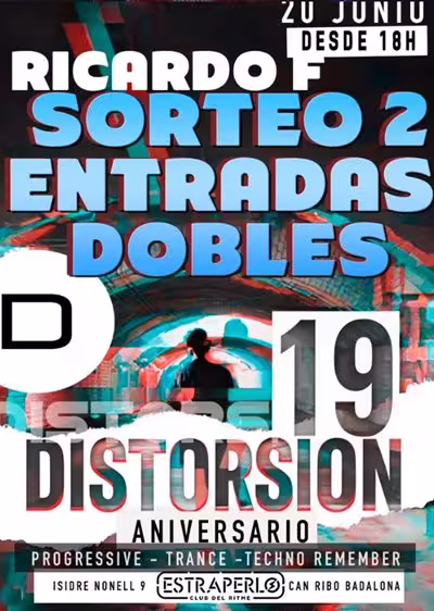 19º Aniversario de Distorsion en Estraperlo Badalona, el 20 de junio