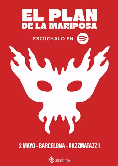 EL PLAN DE LA MARIPOSA en concierto el 2 de mayo en Razzmatazz