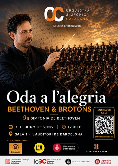 Oda a la alegría: Beethoven y Brotons en L’Auditori Una obra universal que sigue emocionando